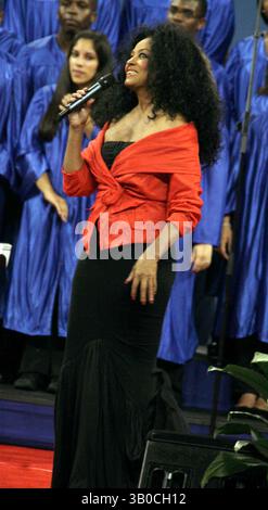 August 2006 - New York, New York, USA - K49435JBB.2006 US Open Ceremony Umbenennung des US Open Venue für Billie Jean King , NEW YORK New York 28.08.2006. - DIANA ROSS(Credit Image: © John Barrett/Globe Photos/ZUMAPRESS.com) Stockfoto