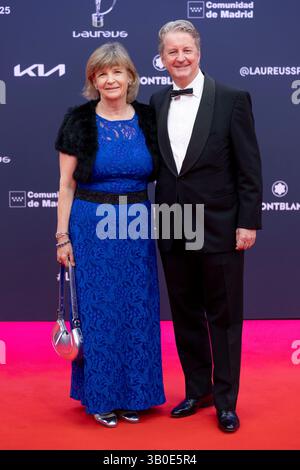 Madrid, Spanien. April 2025. Johan Levern nimmt am Fotocall „The Laureus World Sports 2025“ im Galería de Cristal Teil. (Foto: Nacho Lopez/SOPA Images/SIPA USA) Credit: SIPA USA/Alamy Live News Stockfoto