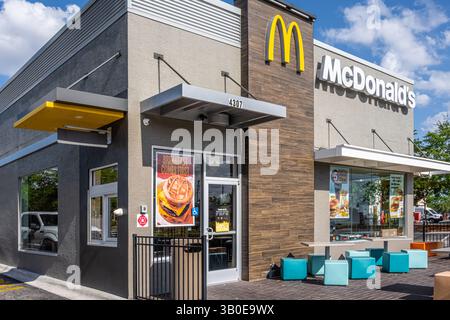 McDonald's Fast-Food-Restaurant in Clermont, Florida. (USA) Stockfoto