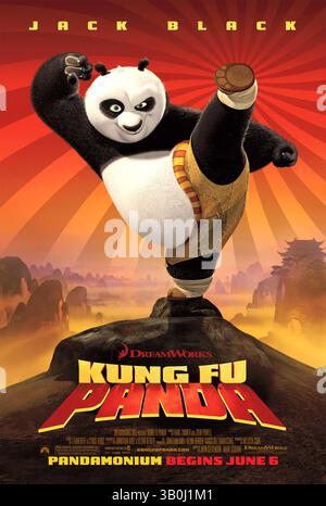 Poster kung Fu Panda Stockfoto