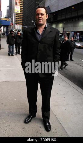 Januar 2011 - New York, New York, USA - VINCE VAUGHN .in der Late Show with David Letterman 01.11.2011. 2011....K67356JBB(Credit Image: © John Barrett/Globe photos/ZUMAPRESS.com) Stockfoto