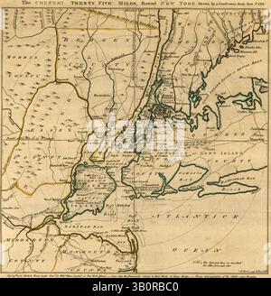 6. Juni 1776 - New York, USA - Land 25 Meilen um New York. (Kreditbild: © BuyEnlarge/ZUMAPRESS.com) Stockfoto