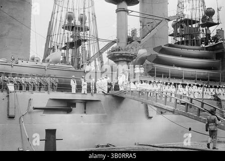 6. Juni 1911: New York, NY, USA: Togo wird auf dem Schlachtschiff North Dakota empfangen. (Kreditbild: © BuyEnlarge/ZUMAPRESS.com) Stockfoto