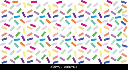 Farbenfroher Konfetti-Muster-Hintergrund Stock Vektor