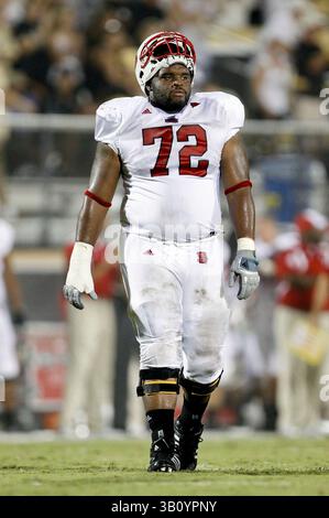 11. September 2010: Zach Allen (72) während der NCAA Football-Action zwischen North Carolina State Wolfpack und den Central Florida Knights. NC State besiegte Central Florida mit 28:21im Bright House Network Stadium in Orlando, FL. (Bild: © Romeo Guzman/Cal Sport Media/ZUMApress.com) Stockfoto