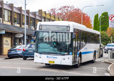 Bowral, New South Wales, Australien, Berrima Businessbusservice zum Stadtzentrum von Bowral, Australien Stockfoto