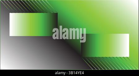 Abstrakter rot-orange leuchtender bunter Verlauf leuchtender geometrischer Muster Hintergrund, minimalistisches Cover-Template-Design für Social-Media-Cover-Banner Fliege Stock Vektor