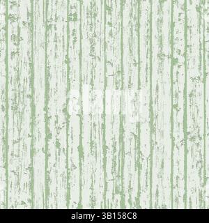 Grüner und weißer, vertikaler, strukturierter Hintergrund mit Holzmaserung, der Verschleiß zeigt. Weißrussland Stockfoto