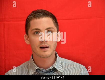Logan Lerman beim Pressejunket für Percy Jackson: Sea of Monsters in Los Angeles - 4. Juni 2013 Stockfoto