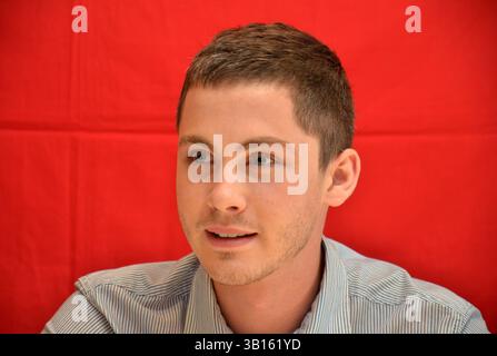 Logan Lerman beim Pressejunket für Percy Jackson: Sea of Monsters in Los Angeles - 4. Juni 2013 Stockfoto