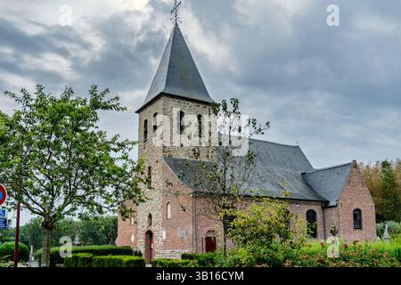Eglise d'Aix en Pévèle, Village situé dans la région des Hauts de France Stockfoto
