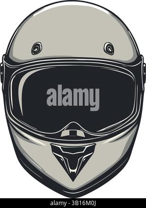 Vektorsymbol für Motorradhelme Stock Vektor