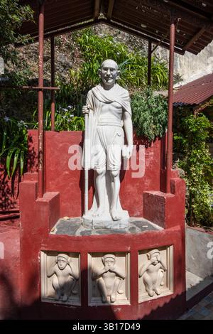 Gandhi Statue, Soham Himalayan Centre, Mussoorie, Uttarakhand, Indien Stockfoto