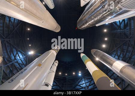 DAYTON, OHIO - 29. SEPTEMBER 2024: Das National Museum of the United States Air Force. Es gilt als das älteste und größte militärflugmuseum Stockfoto