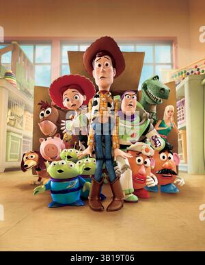oscar-Nominierung für 2011 Oscars: „Toy Story 3“ ist für einen oscar für das beste Bild nominiert. „Toy Story 3“ ist auch für den besten animierten Spielfilm, Musik (Originalsong), Tonbearbeitung, Schreiben (adaptiertes Drehbuch) nominiert. ERSCHEINUNGSDATUM: 18. Juni 2010. FILMTITEL: Toy Story 3. STUDIO: Disney Pixar. Woody, Buzz und der Rest ihrer Spielzeugkastenfreunde werden in einer Kindertagesstätte abgeladen, nachdem ihr Besitzer Andy zum College abreist. DATEIFOTO: Filmposter. (Bild: © Disney Pixar/ZUMAPRESS.com) Stockfoto