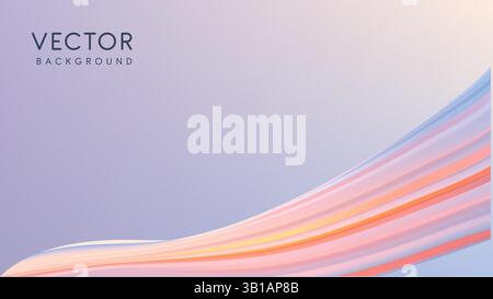 Elegantes abstraktes Vektor-Hintergrunddesign mit visuell beeindruckenden und ansprechenden Elementen Stock Vektor