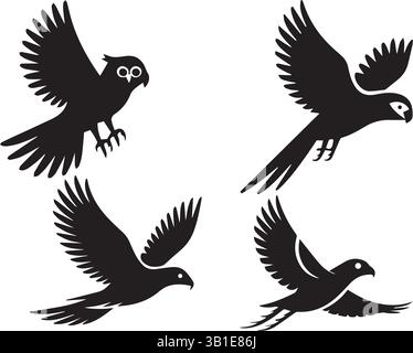 Elegante Vektor-Silhouette-Illustration eines Laufsportlers Stock Vektor