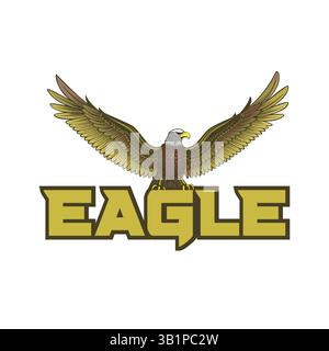 Eagle-Logo in Vektorvorlage Stock Vektor
