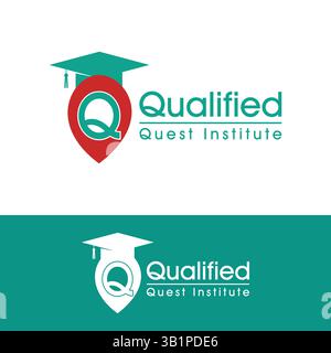 Bildungs-Logo-Design in Vektorvorlage für Bildungsinstitute Stock Vektor