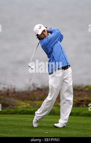 3. Oktober 2008: Na-Yeon Choi aus Südkorea auf dem 17. Loch während der zweiten Runde der Samsung World Championship auf dem Half Moon Bay Golf Links Ocean Course in Half Moon Bay, Kalifornien John Green/CSM Stockfoto