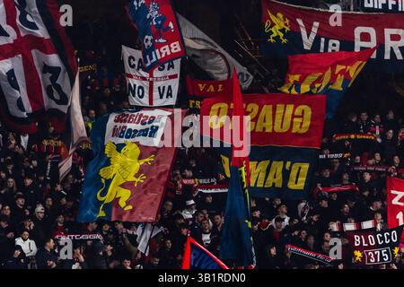 Allgemeine Ansicht des Stadions Luigi Ferraris während des Spiels der Serie A zwischen Genua und Monza am 27. Januar 2025 im Stadui Luigi Ferraris in Genua, Italien Stockfoto