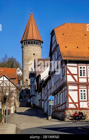 Die historische Stadt Spangenberg in hessen Stockfoto