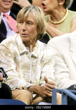 August 2006 - New York, New York, USA - K49435JBB.2006 US Open Ceremony Umbenennung des US Open Venue für Billie Jean King , NEW YORK New York 28.08.2006. - MARTINA NAVRATILOVA(Foto: © John Barrett/Globe Photos/ZUMAPRESS.com) Stockfoto
