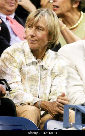 August 2006 - New York, New York, USA - K49435JBB.2006 US Open Ceremony Umbenennung des US Open Venue für Billie Jean King , NEW YORK New York 28.08.2006. - MARTINA NAVRATILOVA(Foto: © John Barrett/Globe Photos/ZUMAPRESS.com) Stockfoto