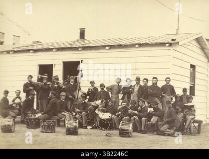1865: Washington D.C., USA: Drum Corps des 10. Veteran Reserve Corps. (Kreditbild: © BuyEnlarge/ZUMAPRESS.com) Stockfoto