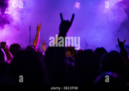 April 2025. Mocvara Zagreb, die Live-Show der amerikanischen Band Coven Stockfoto