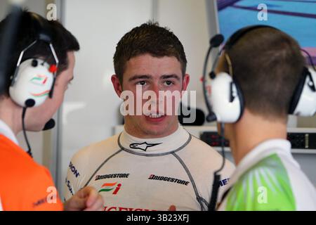 November 2010 - Abu Dhabi, Vereinigte Arabische Emirate - Paul Di Resta (GBR) Force India...Formel 1 Young Driver Test, Yas Marina Circuit. (Vermerk: © Sutton Motorsports/ZUMAPRESS.com) Stockfoto
