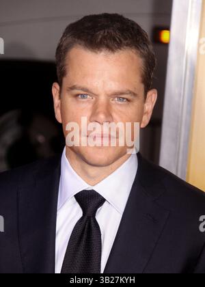 September 2009 - New York, New York, USA - Schauspieler MATT DAMON bei der New Yorker Premiere von „The Informant!“ Im Ziegfeld Theater. (Bild: © Nancy Kaszerman/ZUMA Press) Stockfoto