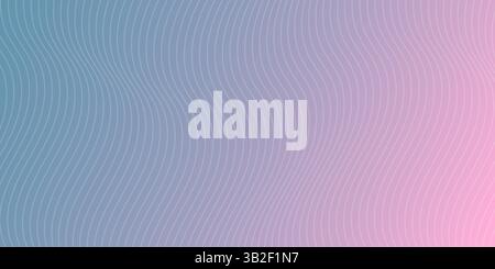 Welliger Pastellhintergrund mit glatten Verläufen und subtilen Linien erzeugt einen abstrakten visuellen Effekt Stock Vektor