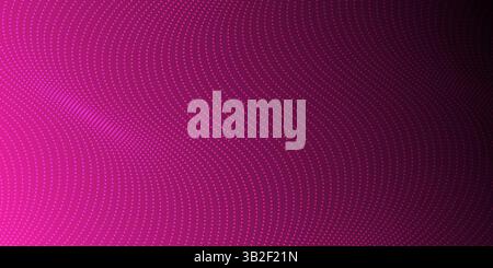 Farbenfrohes abstraktes Design mit gewellten Mustern in Violett- und Pink-Tönen Stock Vektor