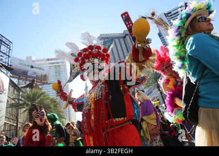 9. Februar 2016 - New Orleans, LOUISIANA, USA - 9. Februar 2016 in New Orleans, Louisiana, USA.  New Orleans ist Fat Tuesday, der letzte Tag des Karneval feiern. (Bild Kredit: © Dan Anderson über ZUMA Draht) Stockfoto