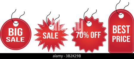 'Moderner abstrakter Black Friday Sale hängender Tag Vektor für Flyer, Banner, Poster und Broschüren' Stock Vektor