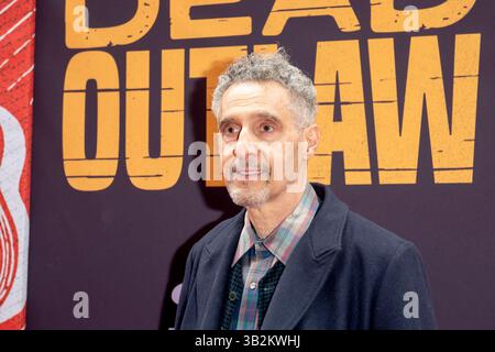 New York, Usa. April 2025. John Turturro besucht am 27. April 2025 die „Dead Outlaw“ Broadway Opening Night im Longacre Theatre in New York City, USA. (Foto von Thenews2/NurPhoto) Credit: NurPhoto SRL/Alamy Live News Stockfoto