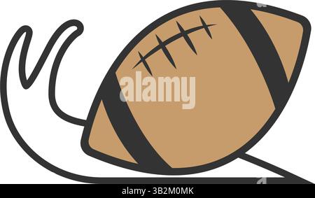 Logo-Vorlage für Symbol im Schneckendesign Stock Vektor