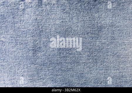 Blaue Jeans Stoff Textur Hintergrund. Jeans-Struktur in Denim. Closeup-Struktur und Muster aus Jeans-Stoff Stockfoto