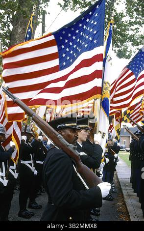 Dezember 2014 - Washington, District of Columbia, Vereinigte Staaten von Amerika - Washington, DC. 1995.USA. Park Police Farbenwächter marschieren bei Beerdigungszug für einen ermordeten Maryland State Trooper..Credit: Mark Reinstein (Credit Image: © Mark Reinstein Via ZUMA Wire) Stockfoto