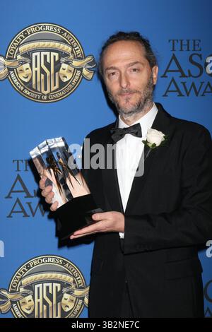 15. Februar 2016 - Century City, CA, USA - LOS ANGELES - 14. Februar: Emmanuel Lubezki bei den American Society of Cinematographers Awards 2016 im Century Plaza Hotel am 14. Februar 2016 in Century City, CA Foto via Newscom (Credit Image: © Kathy Hutchins/Newscom via ZUMA Press) Stockfoto