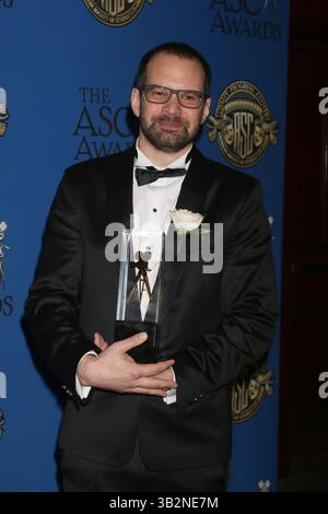 15. Februar 2016 - Century City, CA, USA - LOS ANGELES - 14. Februar: Matyas Erdly bei den American Society of Cinematographers Awards 2016 im Century Plaza Hotel am 14. Februar 2016 in Century City, CA Foto via Newscom (Credit Image: © Kathy Hutchins/Newscom via ZUMA Press) Stockfoto