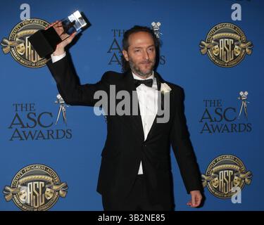 15. Februar 2016 - Century City, CA, USA - LOS ANGELES - 14. Februar: Emmanuel Lubezki bei den American Society of Cinematographers Awards 2016 im Century Plaza Hotel am 14. Februar 2016 in Century City, CA Foto via Newscom (Credit Image: © Kathy Hutchins/Newscom via ZUMA Press) Stockfoto