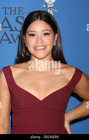 15. Februar 2016 - Century City, CA, USA - LOS ANGELES - 14. Februar: Gina Rodriguez bei den American Society of Cinematographers Awards 2016 im Century Plaza Hotel am 14. Februar 2016 in Century City, CA Foto via Newscom (Credit Image: © Kathy Hutchins/Newscom via ZUMA Press) Stockfoto