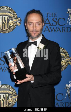 15. Februar 2016 - Century City, CA, USA - LOS ANGELES - 14. Februar: Emmanuel Lubezki bei den American Society of Cinematographers Awards 2016 im Century Plaza Hotel am 14. Februar 2016 in Century City, CA Foto via Newscom (Credit Image: © Kathy Hutchins/Newscom via ZUMA Press) Stockfoto