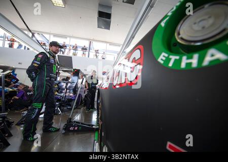 4. März 2016 – Las Vegas, NV, USA – Las Vegas, NV – 04. März 2016: Kurt Busch (41) trainiert für den Kobalt 400 auf dem Las Vegas Motor Speedway in Las Vegas, NV. (Kreditbild: © ASP/CSM via ZUMA Wire) Stockfoto