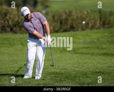 29. Januar 2016: Scott Brown stürzt während der zweiten Runde der Farmers Insurance Open auf dem Torrey Pines Golf Course in San Diego, Kalifornien. Justin Cooper/CSM(Bild: © Justin Cooper/CSM Via ZUMA Wire) Stockfoto
