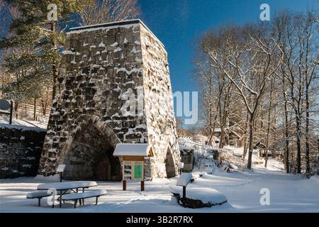 Beckley Ofen Industriedenkmal Osten Canaan, Connecticut, USA Stockfoto