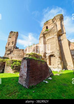 Tepidarium-Thermalraum in den Caracalla-Thermen in Rom, Italien Stockfoto