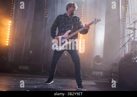 28. November 2015 - San Antonio, Texas, USA - Parkway Drive tritt im Aztec Theatre in San Antonio, Tx auf (28.11.15). Foto von JIA O'CONNER. (Bild: © Michael Mullenix via ZUMA Wire) Stockfoto